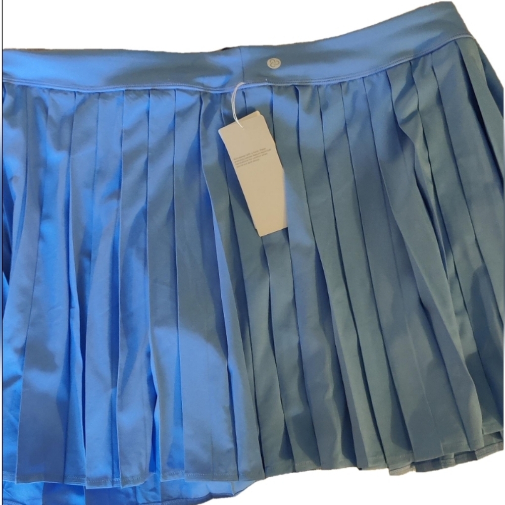 Zella Women's Blue Pleated Skirt Size XXL Blue Lapis NWT